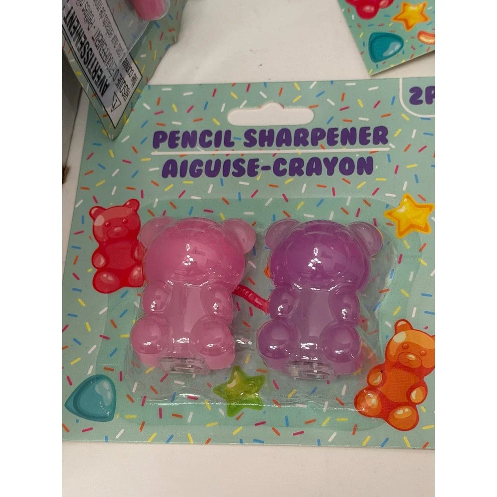 Gummy Bear Stationery Set Clipboard Pencil Pouch Pens Erasers Keychain Bundle